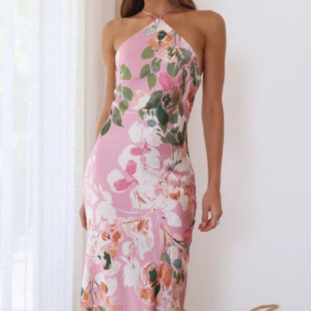 Feeling Moody Maxi Dress Pink